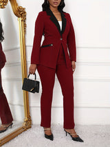 ColorMode™ – Color Block Blazer Set (Smart & Stylish, Everyday Power Look)