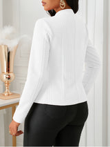 Textura™ – Textured Knit Blazer (All-Season, Machine Washable, Solid Color)