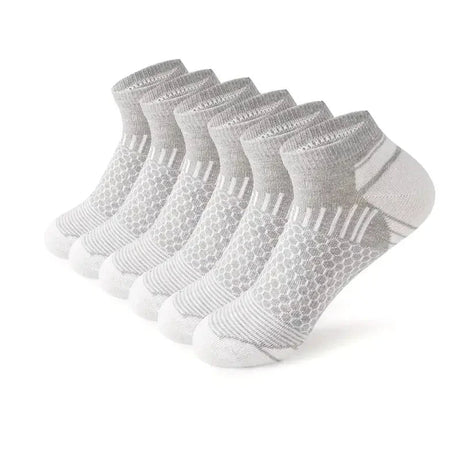 6 Pairs Men’s Short Moisture - Wicking Socks | Men's Socks & Hosiery by Anwer Fancy | Worldwide Shipping