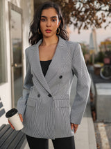 SparkGala™ – Double-Breasted Party Blazer (Winter Glam, Sparkling Fit, W24006)