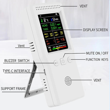 9 - in - 1 Air Quality Detector | by Anwer Fancy | Worldwide Shipping
