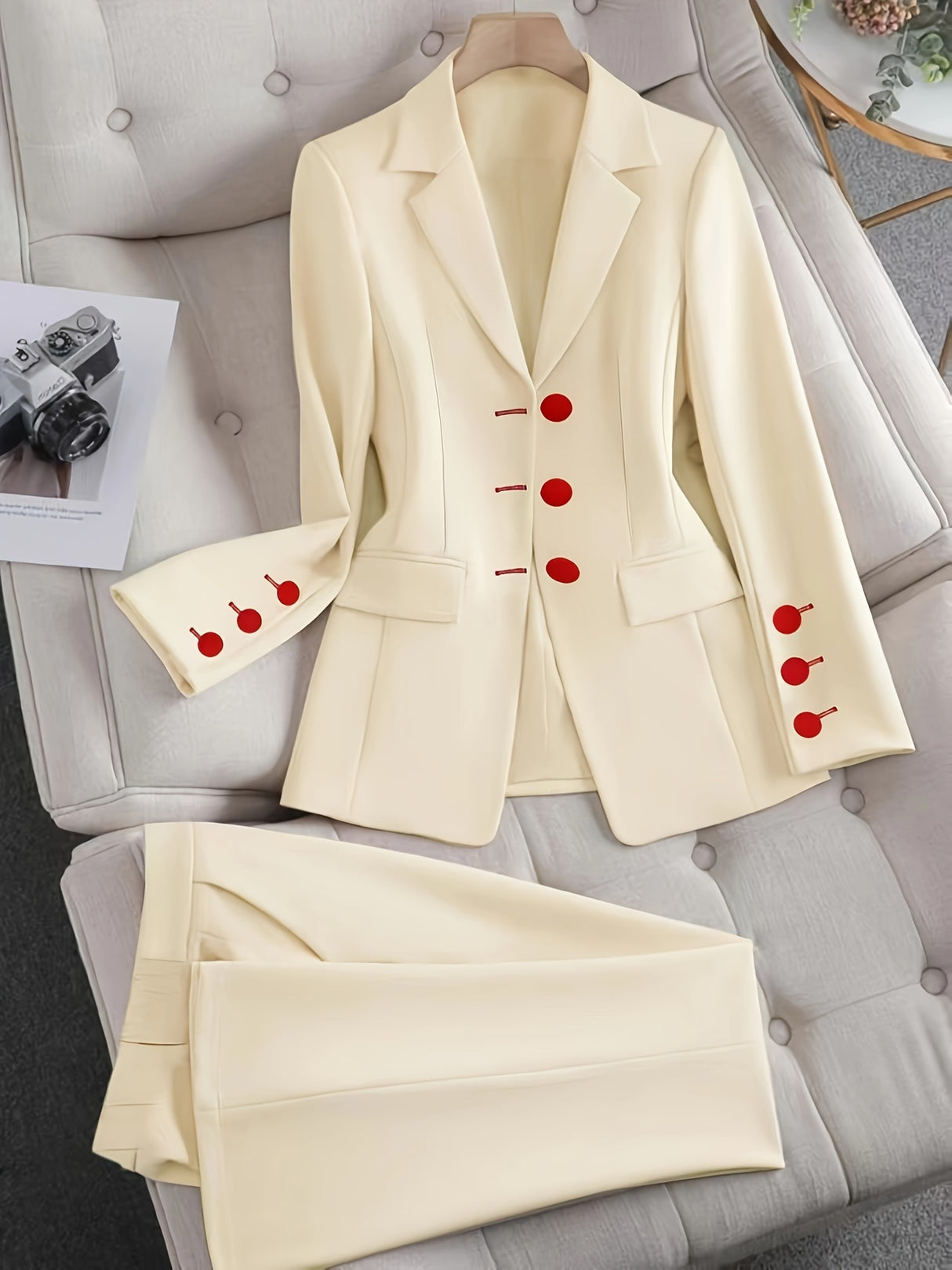 SuitEase™ – Blazer & Pant Combo (Lapel Collar, Machine Washable Suit Set)