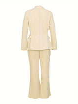 SuitEase™ – Blazer & Pant Combo (Lapel Collar, Machine Washable Suit Set)