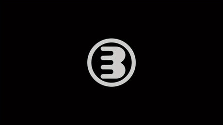 Logo design featuring a prominent number 3 within a circle, set against a black background.