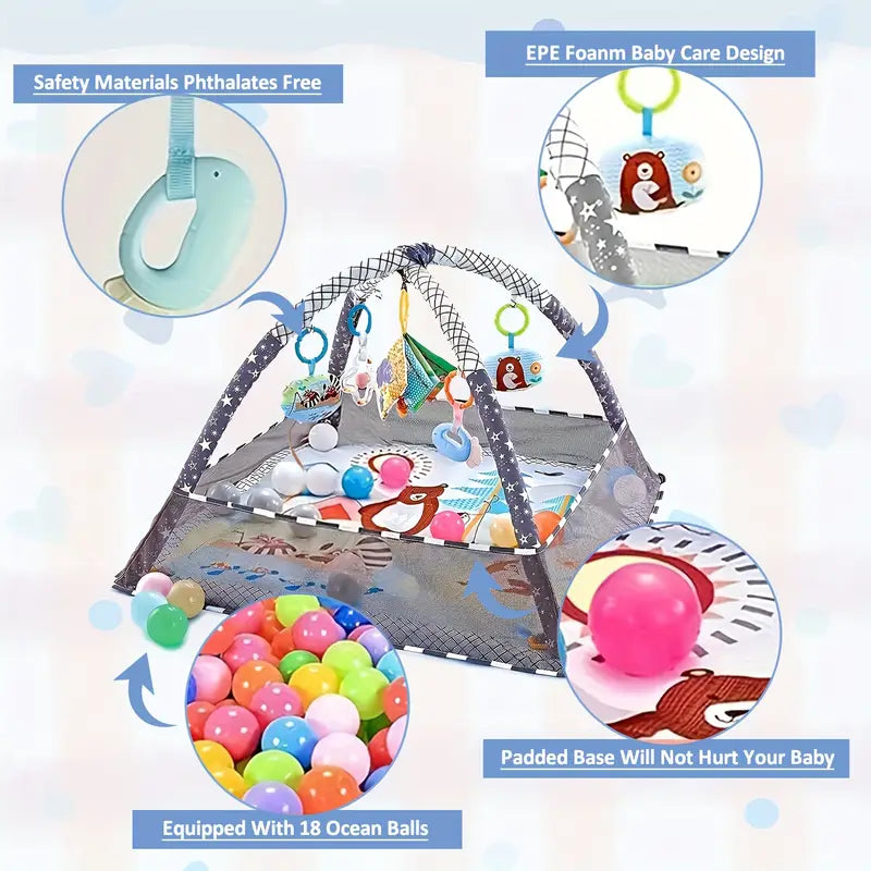 18pcs Deluxe Baby Activity Gym Set