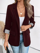 Cuffique™ – Blazer with Striped Cuff (Semi-Formal, Smart Versatility, Polyester Blend)