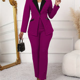 ColorMode™ – Color Block Blazer Set (Smart & Stylish, Everyday Power Look)