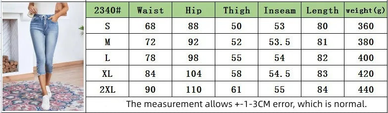 Women's Calf-Length Skinny Denim Jeans