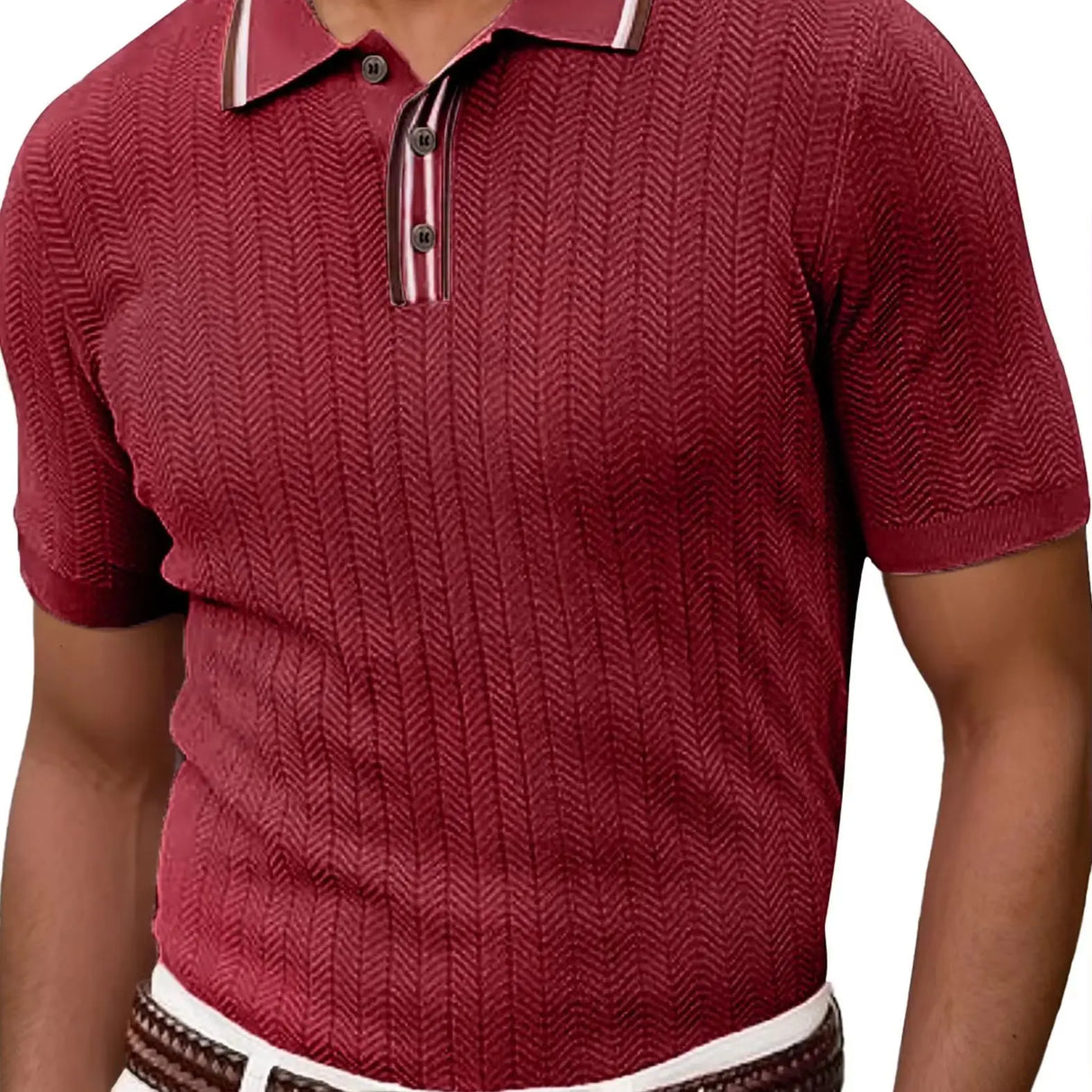 Men Short Sleeve Pullover Sweater