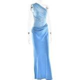 Luxe One-Shoulder Satin Gown