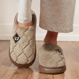 Men Winter Warm Plush Non-Slip Slippers