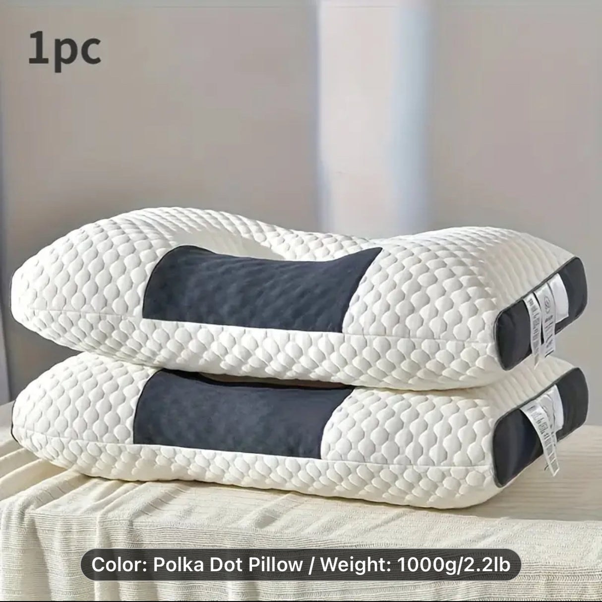 1pc Cervical Bed Pillow
