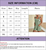 Women Summer Sleeveless Loose Jumpsuit