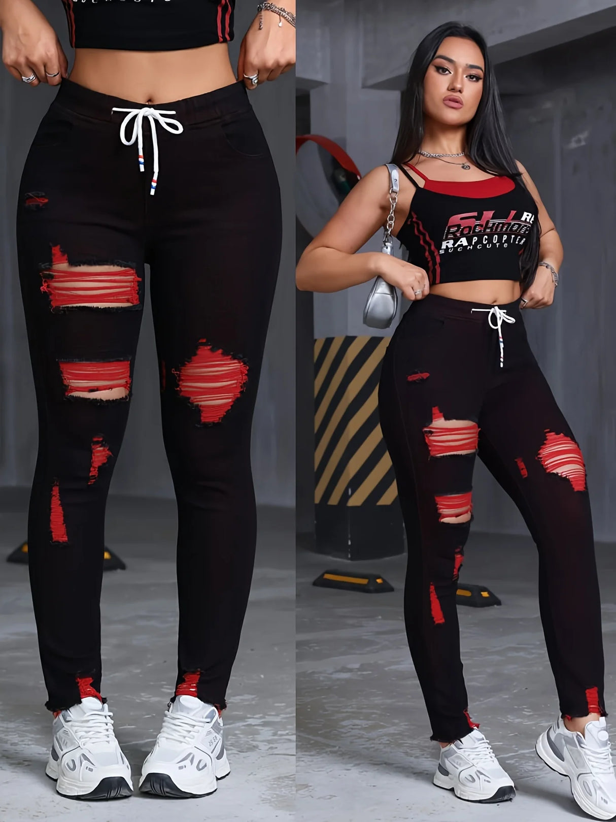 Women Stretch Mom Jeans