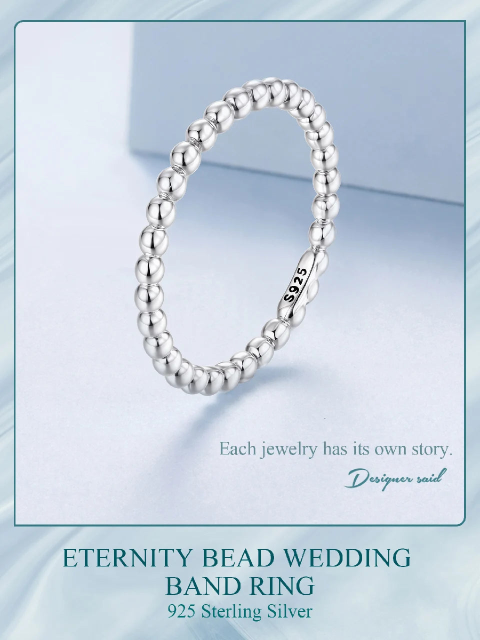 Sterling Silver Wedding Band Ring