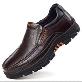 Men Handmade Thick Sole Leather Loafers