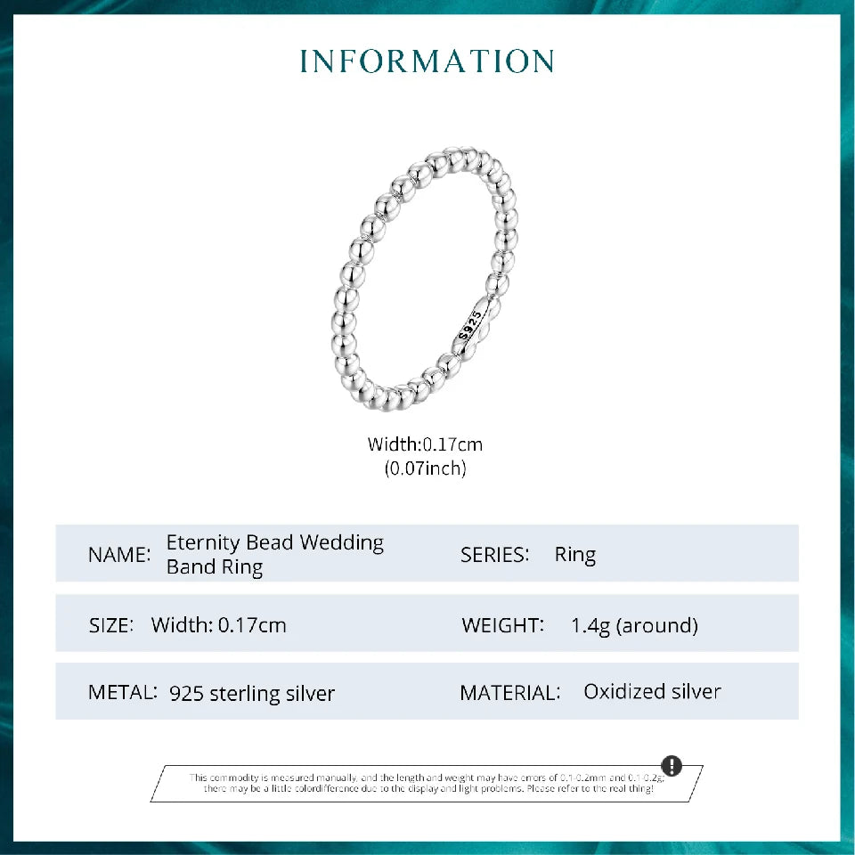Sterling Silver Wedding Band Ring