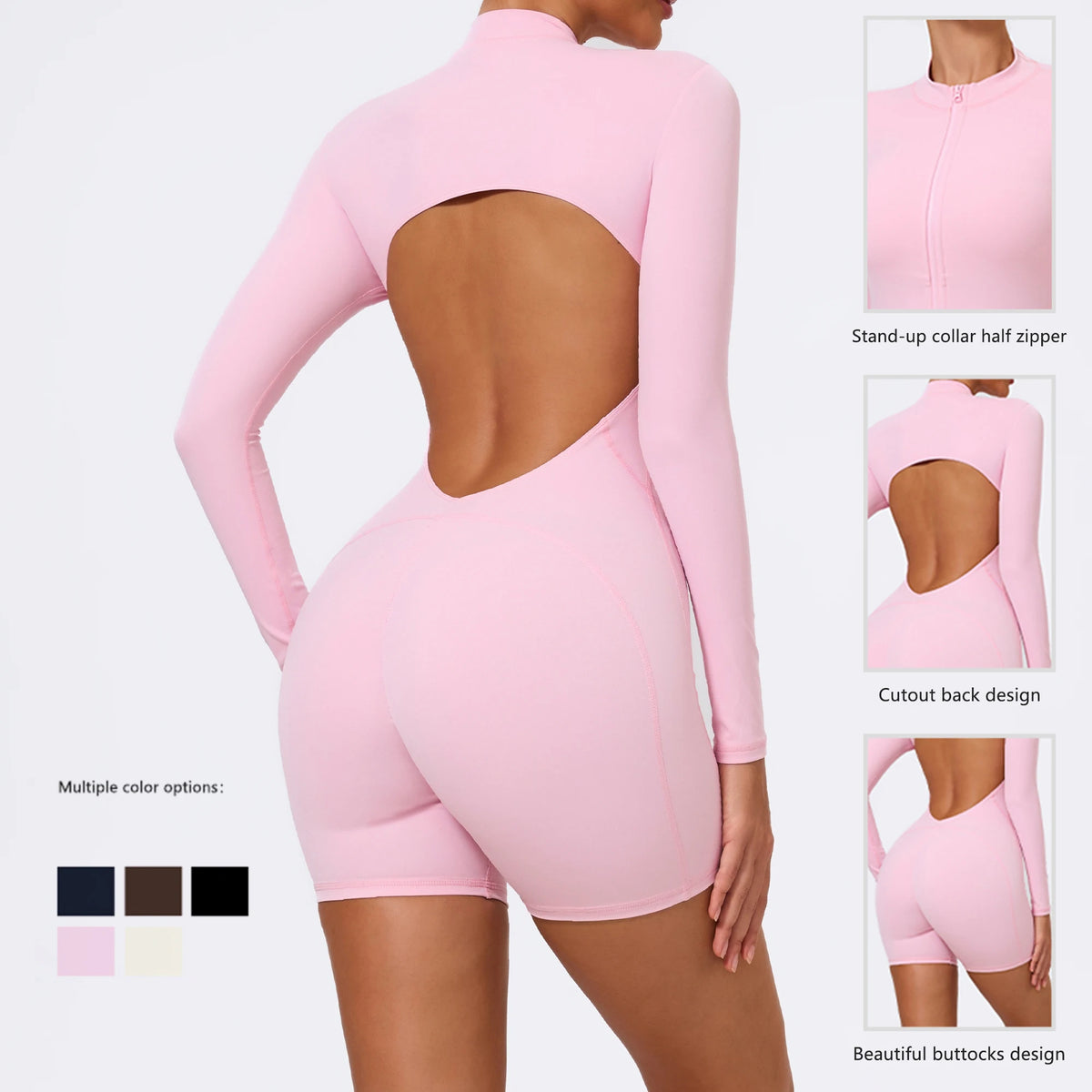 SculptZip Activewear Jumpsuit