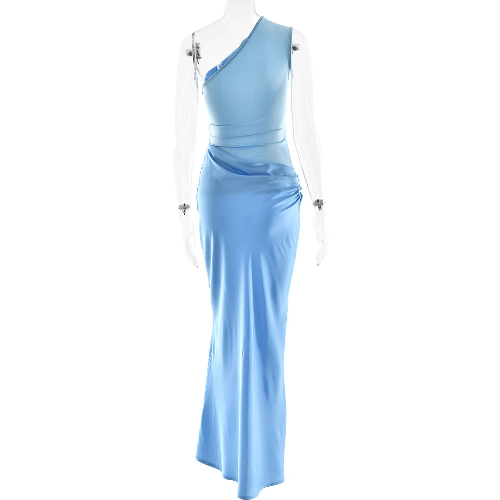 Luxe One-Shoulder Satin Gown
