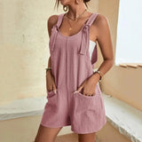 Women Summer Sleeveless Loose Jumpsuit