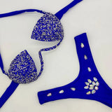 Women Rhinestone Bikini Set