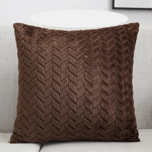 Plush Decorative Pillow Cover