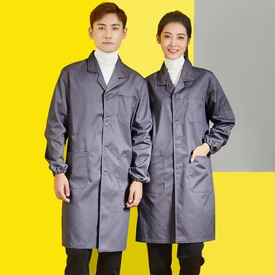 Durable unisex workshop coveralls in broadcloth, perfect for utility and safety, ideal work clothing for men and women.