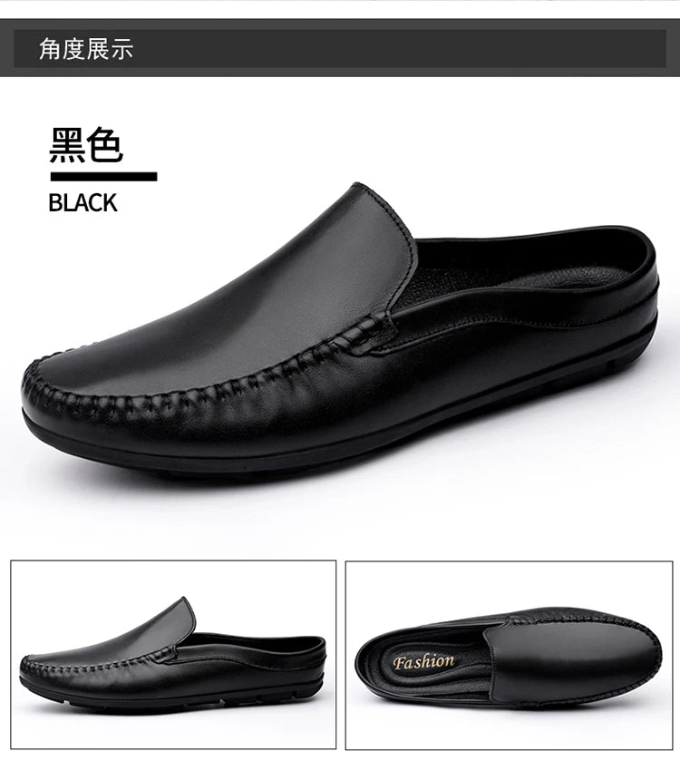 Men’s Summer Leather Mules
