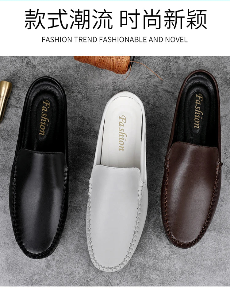 Men’s Summer Leather Mules