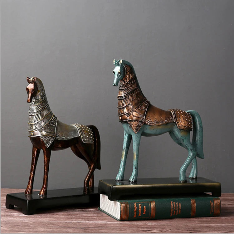European Lucky Horse Resin Ornament
