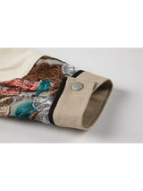 Trendy Women’s Oversized Jean Jacket with Lace Patchwork