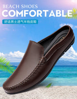 Men’s Summer Leather Mules