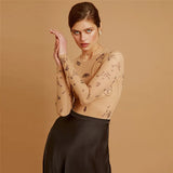 Women Slim Print Party Bodysuit