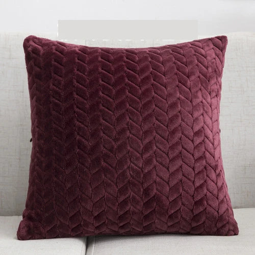 Plush Decorative Pillow Cover