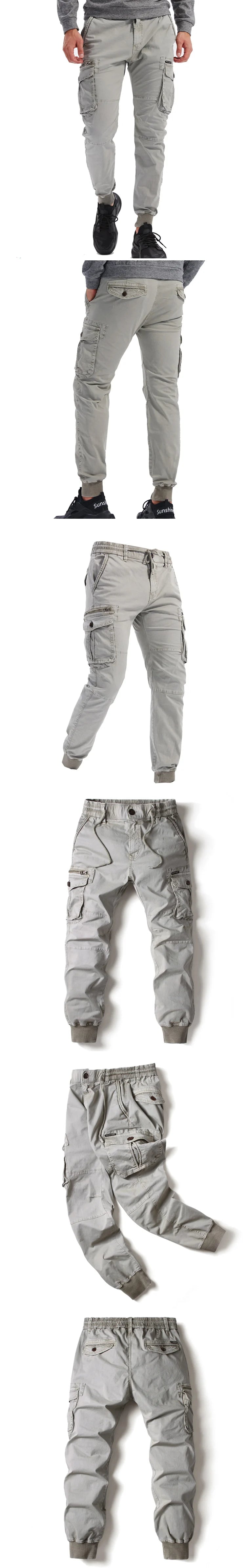 Men's Plus Size Cargo Jogger Pants – Cotton Full Length
