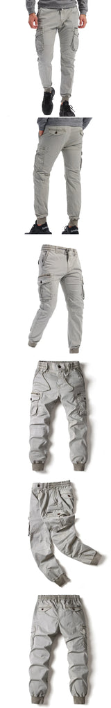 Men's Plus Size Cargo Jogger Pants – Cotton Full Length