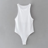Women Solid Bodycon Club Bodysuit