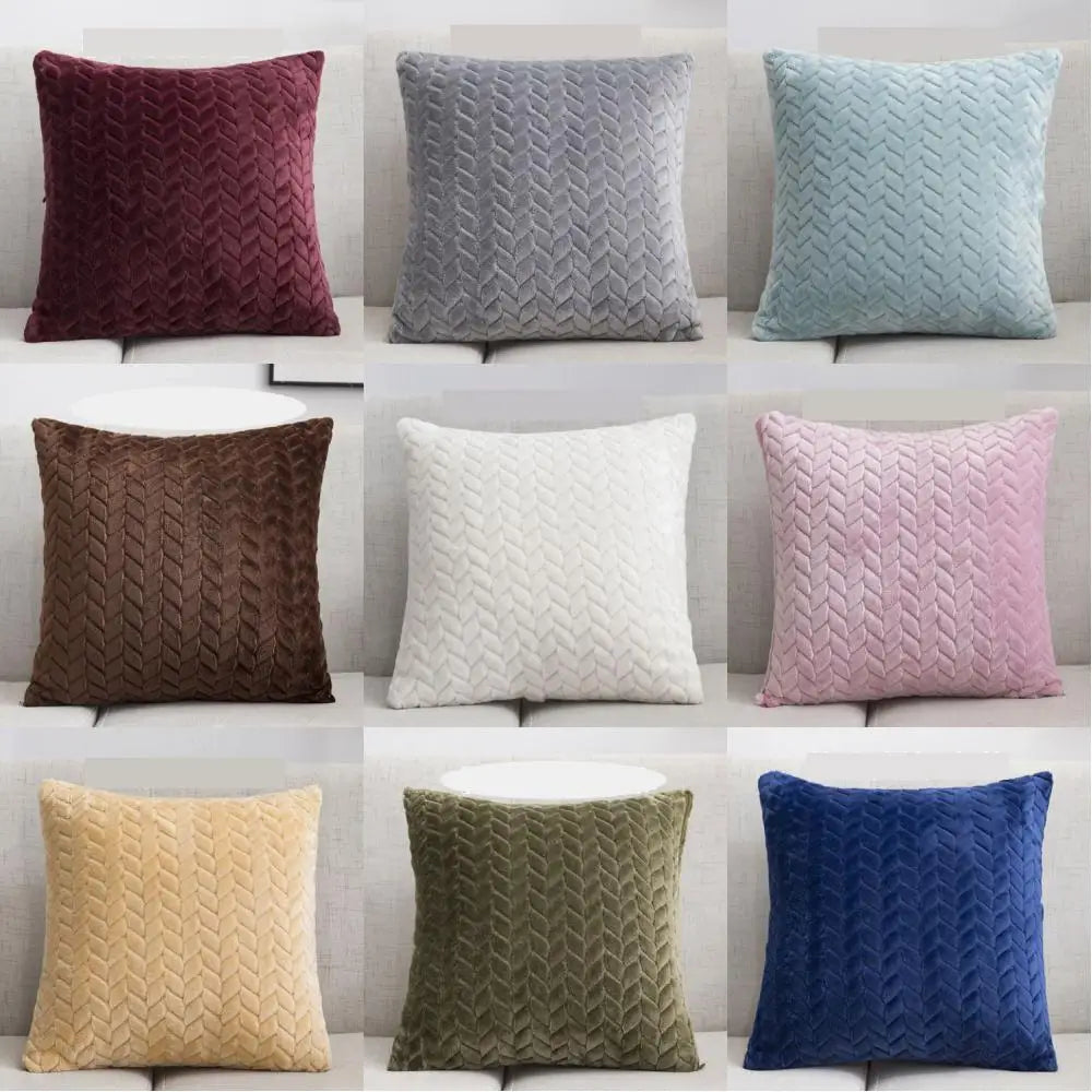 Plush Decorative Pillow Cover