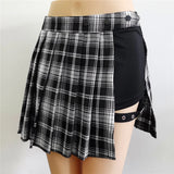 Women Gothic Patchwork Mini Skirt
