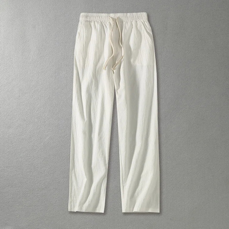 Men's Plus Size Linen Tracksuit Set