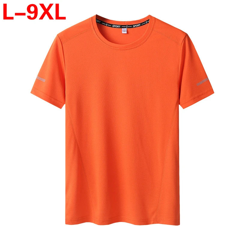 Men's Plus Size T-Shirt – Oversized Black White
