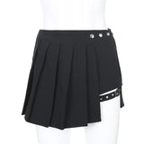 Women Plaid Gothic Half Skirt