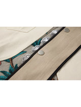 Trendy Women’s Oversized Jean Jacket with Lace Patchwork