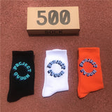 Men 3D Letter Socks 3 Pairs/Box