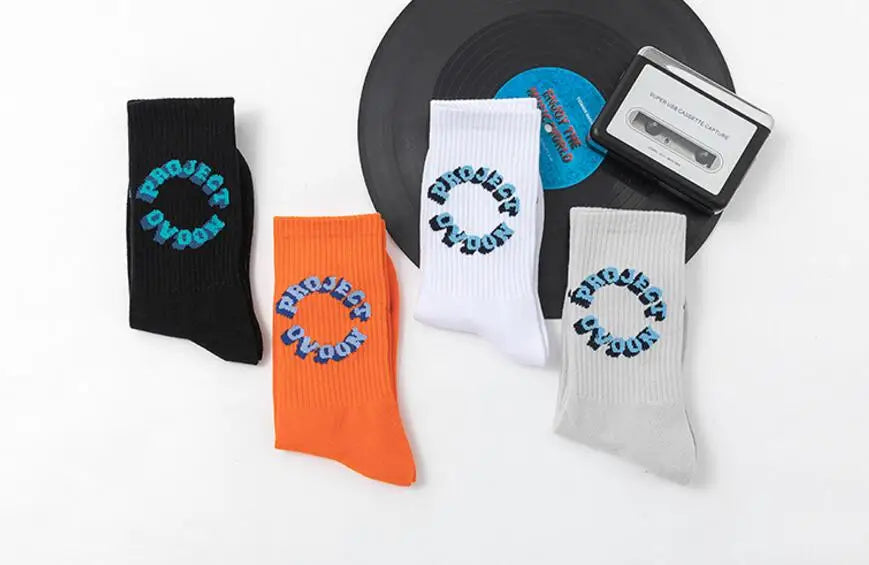 Men 3D Letter Socks 3 Pairs/Box