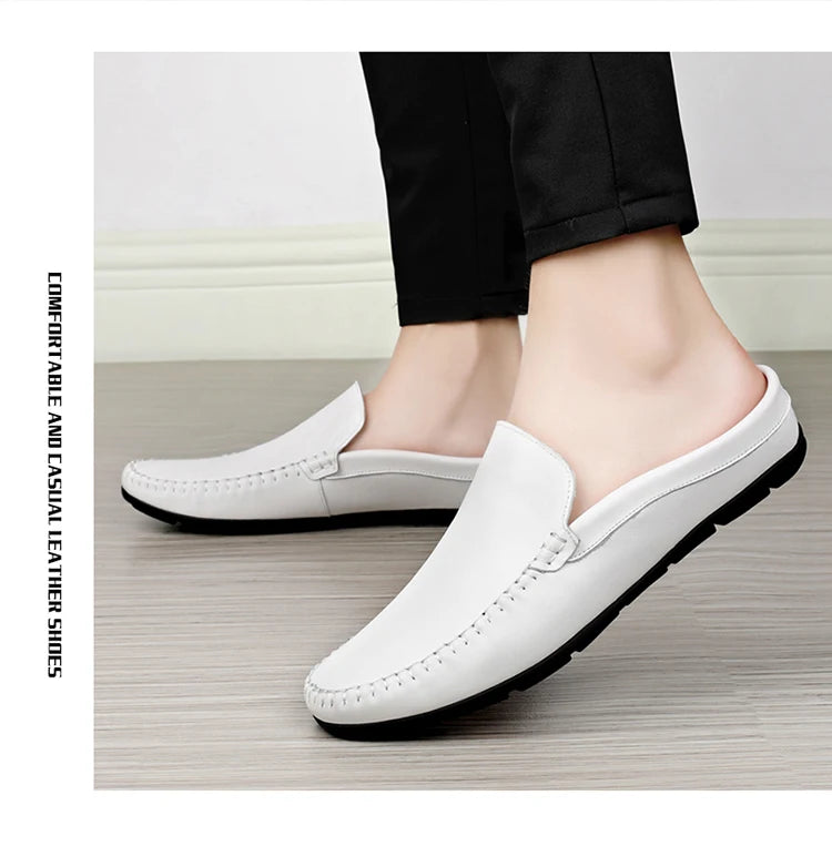 Men’s Summer Leather Mules