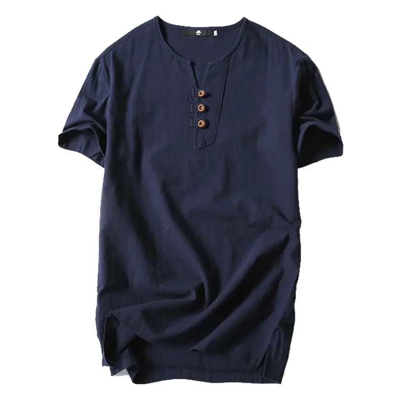 Men's Plus Size Linen T-Shirt – Oversized Summer Fit