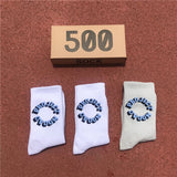 Men 3D Letter Socks 3 Pairs/Box