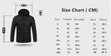 Men Heated Hooded Winter Parka