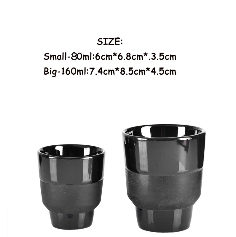 Barista Ceramic Couple Coffee Cups